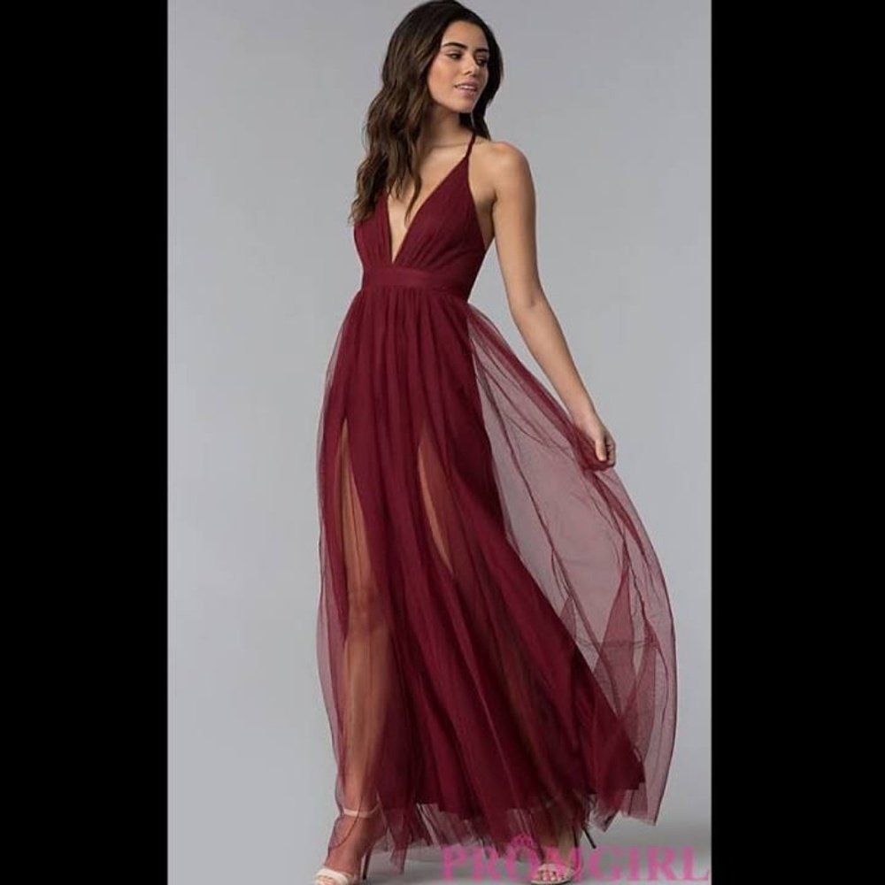 V Neck Open Back Dress
